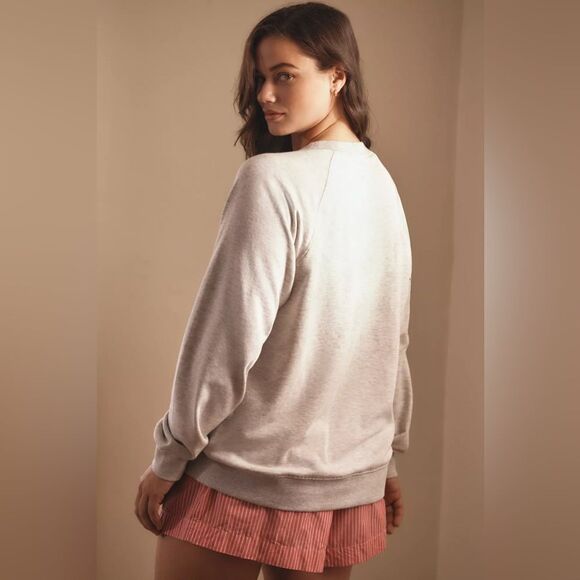 Anthropologie Crew-Neck Graphic Sweatshirt Size Medium - Picture 3 of 5